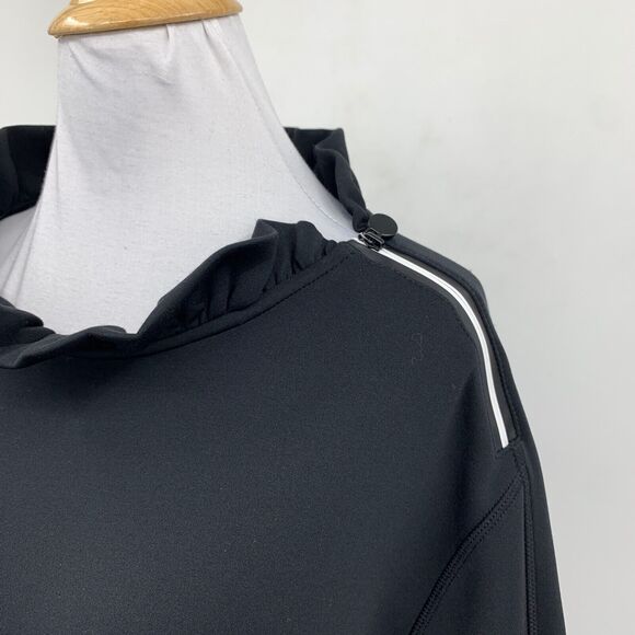 Tail Top Womens XXL 2XL Black Condoleezza Pullover Ruffle Collar Side Zipper - Picture 3 of 12